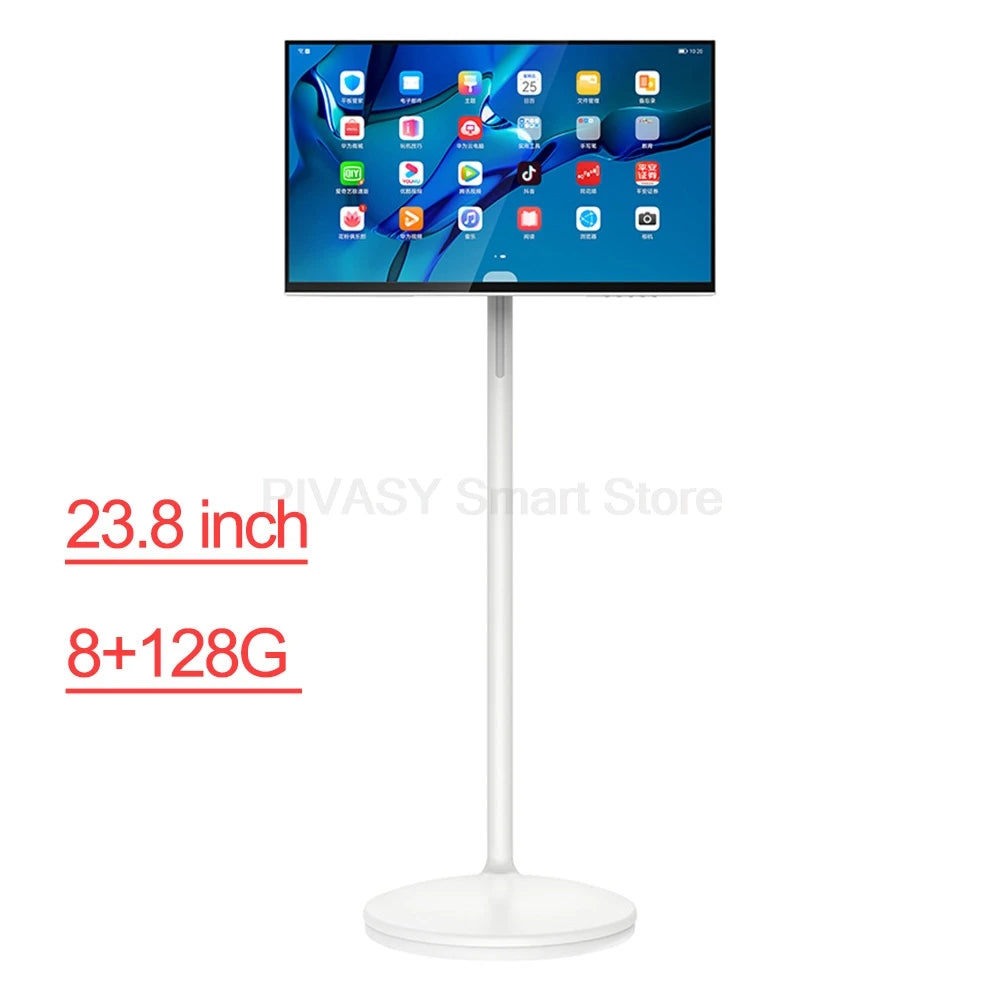 Touch Screen 32 Inch Android Smart TV Stand 10000mAH High-Battery