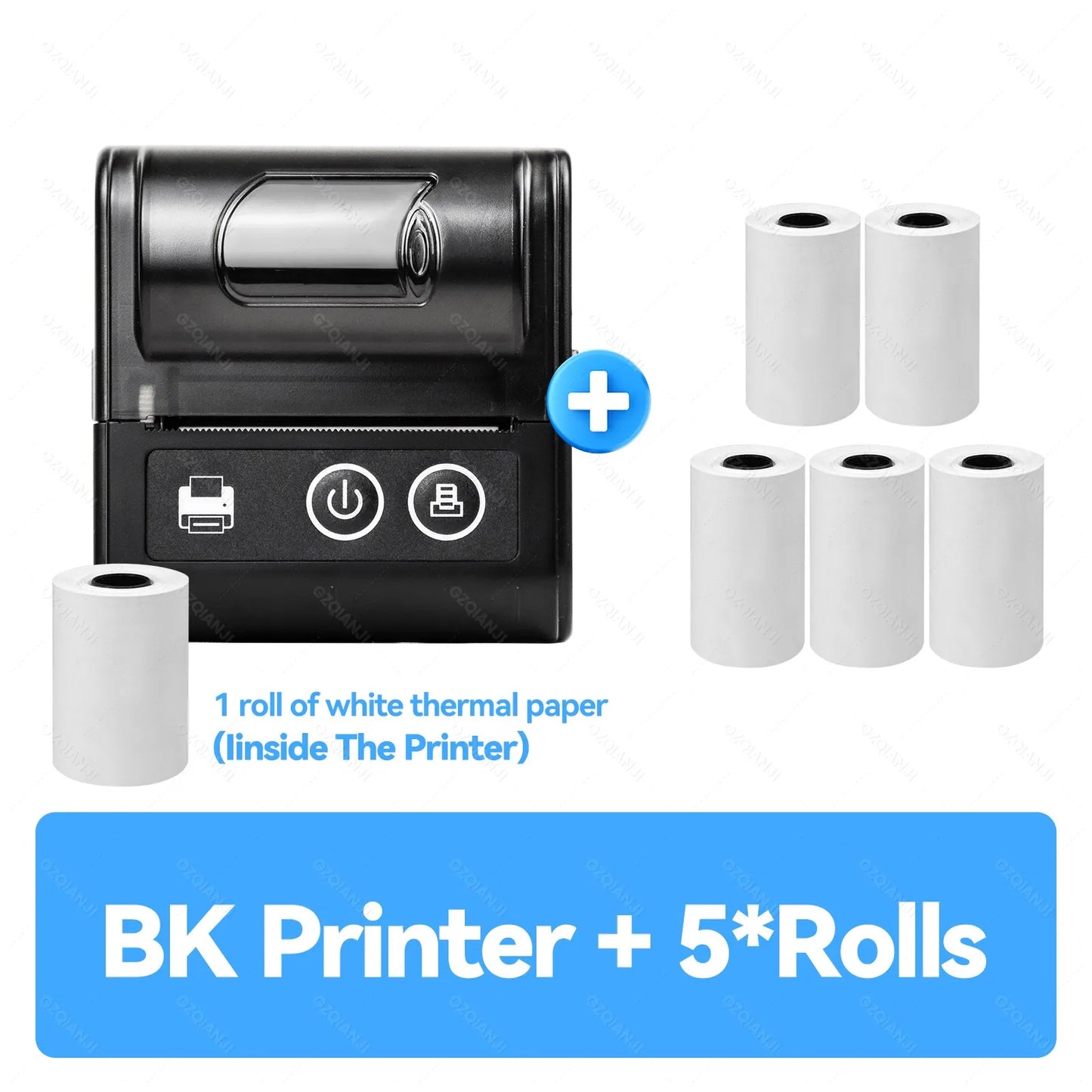 Mini Receipt Printer Mobile Portable Ticket Bill Wireless Bluetooth USB