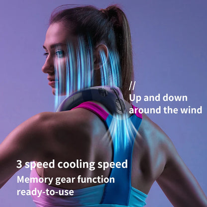 Neck Air Conditioner Cooling  Fan Outdoor Personal Fan Wearable Cooler