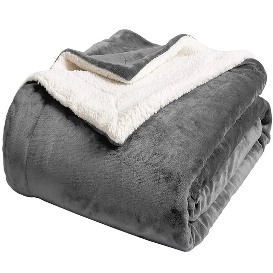 Sherpa Fleece Bed Blanket  Super Soft