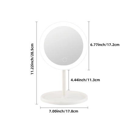 LED cosmetic mirror with dimmable