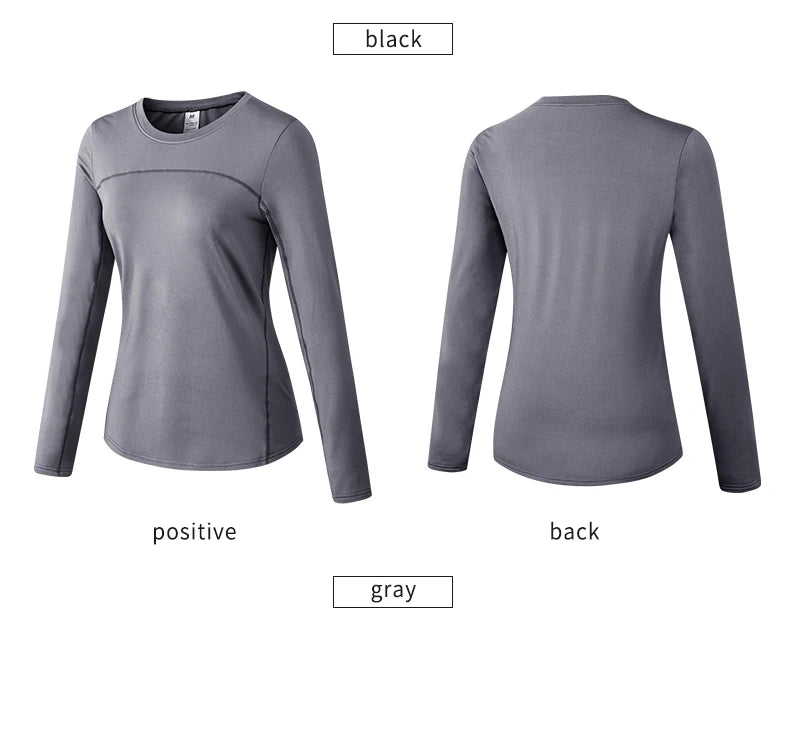 Women's Autumn Winter keep Warm long-sleeved Fitness