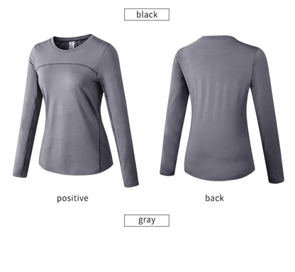Women's Autumn Winter keep Warm long-sleeved Fitness