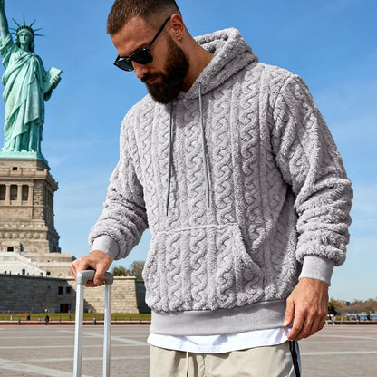 Cross-border loose men's winter retro warm double-sided