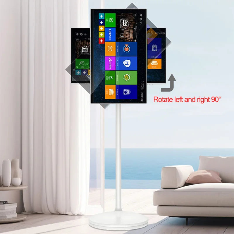 Touch Screen 32 Inch Android Smart TV Stand 10000mAH High-Battery