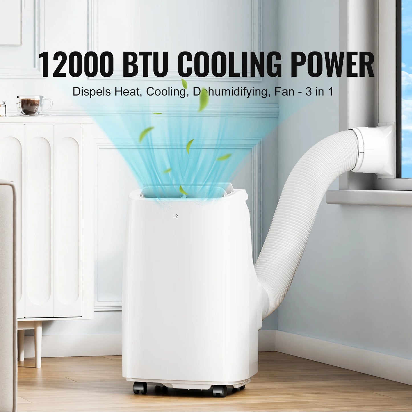 SucceBuy 12,000 BTU Portable Air Conditioners 3-in-1