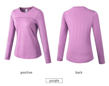 Women's Autumn Winter keep Warm long-sleeved Fitness