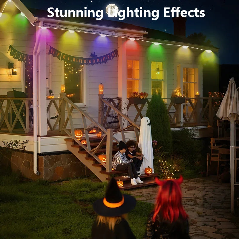 300FT Permanent Outdoor RGB Lights IP67 Waterproof