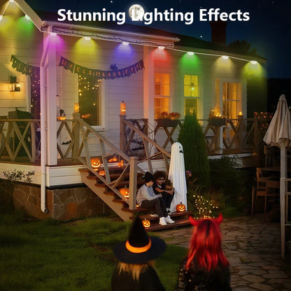 300FT Permanent Outdoor RGB Lights IP67 Waterproof