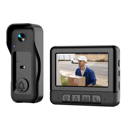 4.3'' IPS Screen Video Doorbell 2.4G Wireless Bell Night Vision