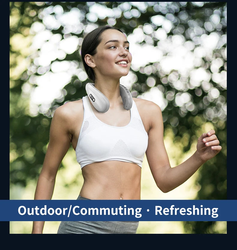 Neck Air Conditioner Cooling  Fan Outdoor Personal Fan Wearable Cooler
