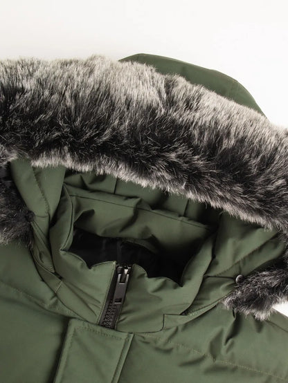 Winter Windproof Men's Faux Jacket Casual Polyester