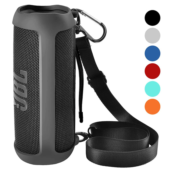 Seracle Custodia in silicone per JBL Flip 6 Bluetooth Box altoparlante portatile (rosso Seracle Custodia in silicone per JBL Flip 6 Bluetooth Box altoparlante portatile (rosso