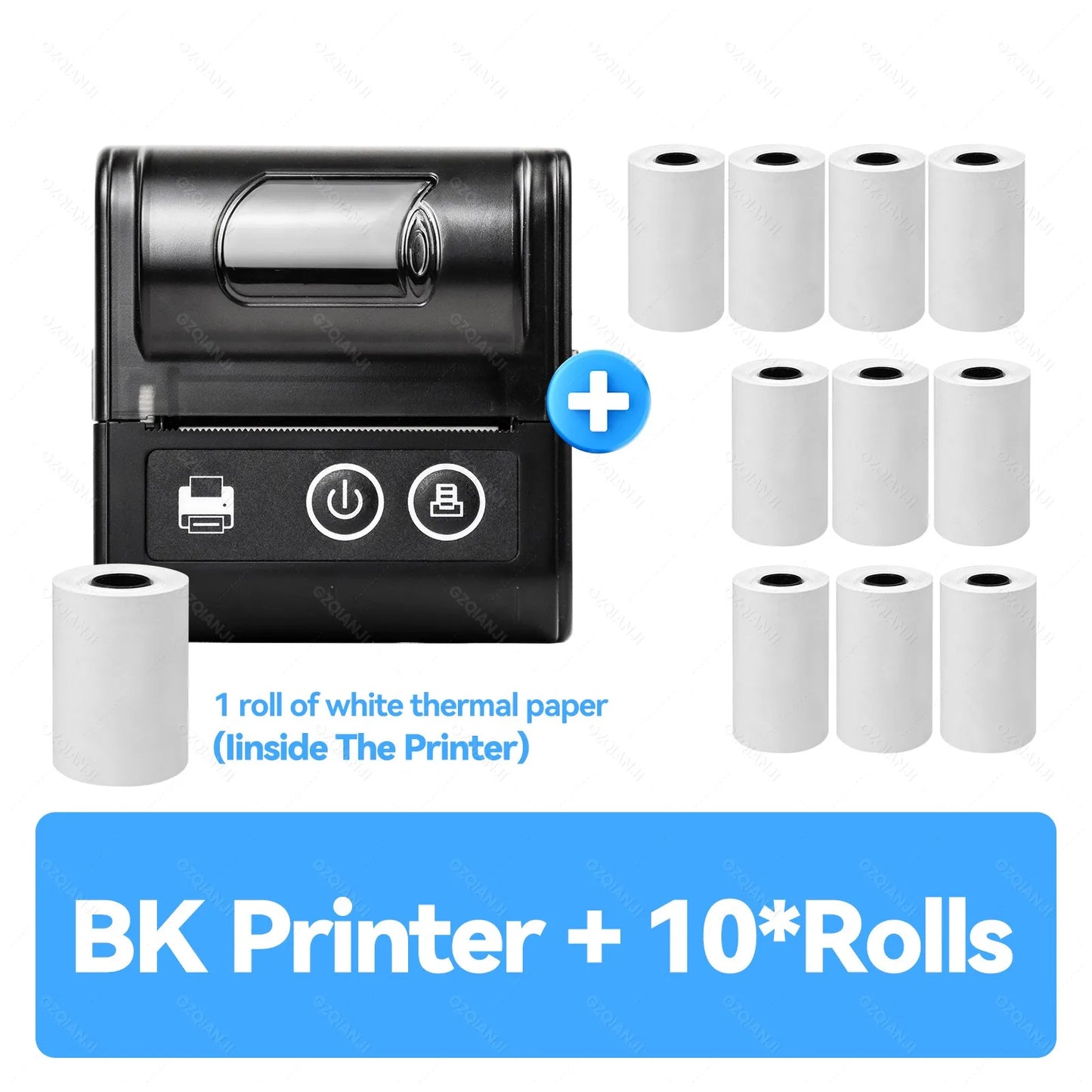 Mini Receipt Printer Mobile Portable Ticket Bill Wireless Bluetooth USB