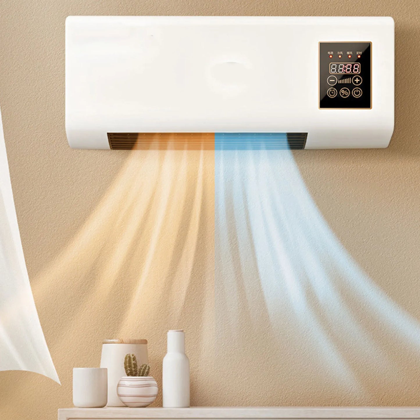 2 in 1 Air Conditioner 1800W Cool Warm Dual