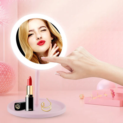 LED cosmetic mirror with dimmable