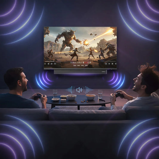 KONKA 32" Smart TV with Built-in Soundbar Power by Samsung HDR10 Theater