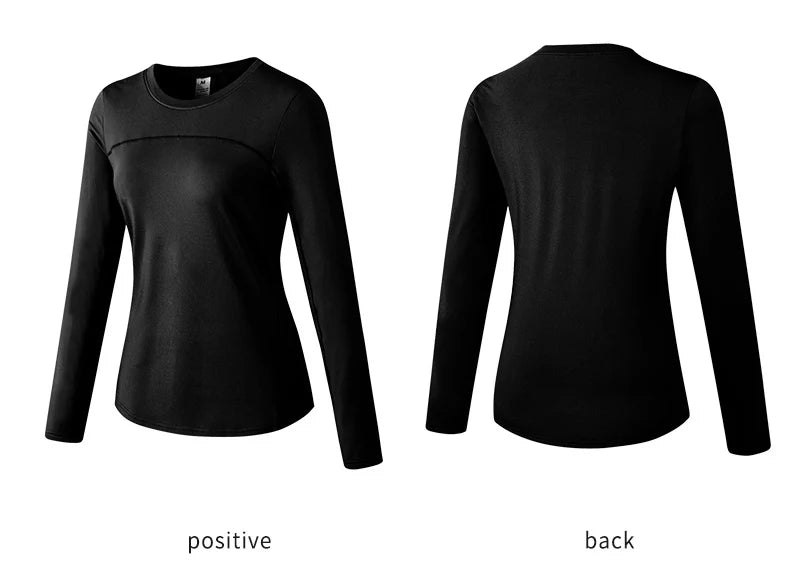 Women's Autumn Winter keep Warm long-sleeved Fitness