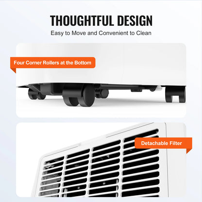 SucceBuy 12,000 BTU Portable Air Conditioners 3-in-1