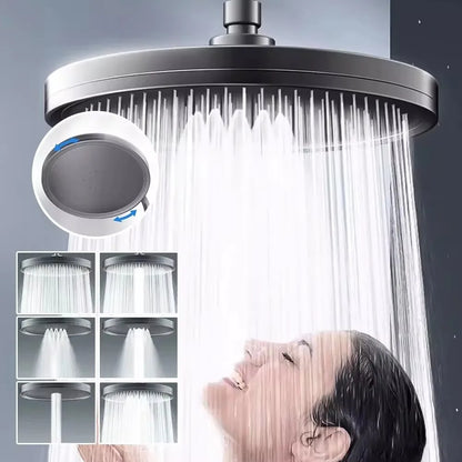 230mm Big Panel Showerhead 6 Mode Supercharge Rainfall Shower