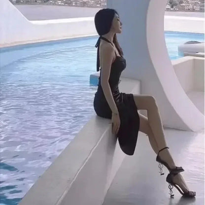 High-heeled Shoes European and American Solid Color