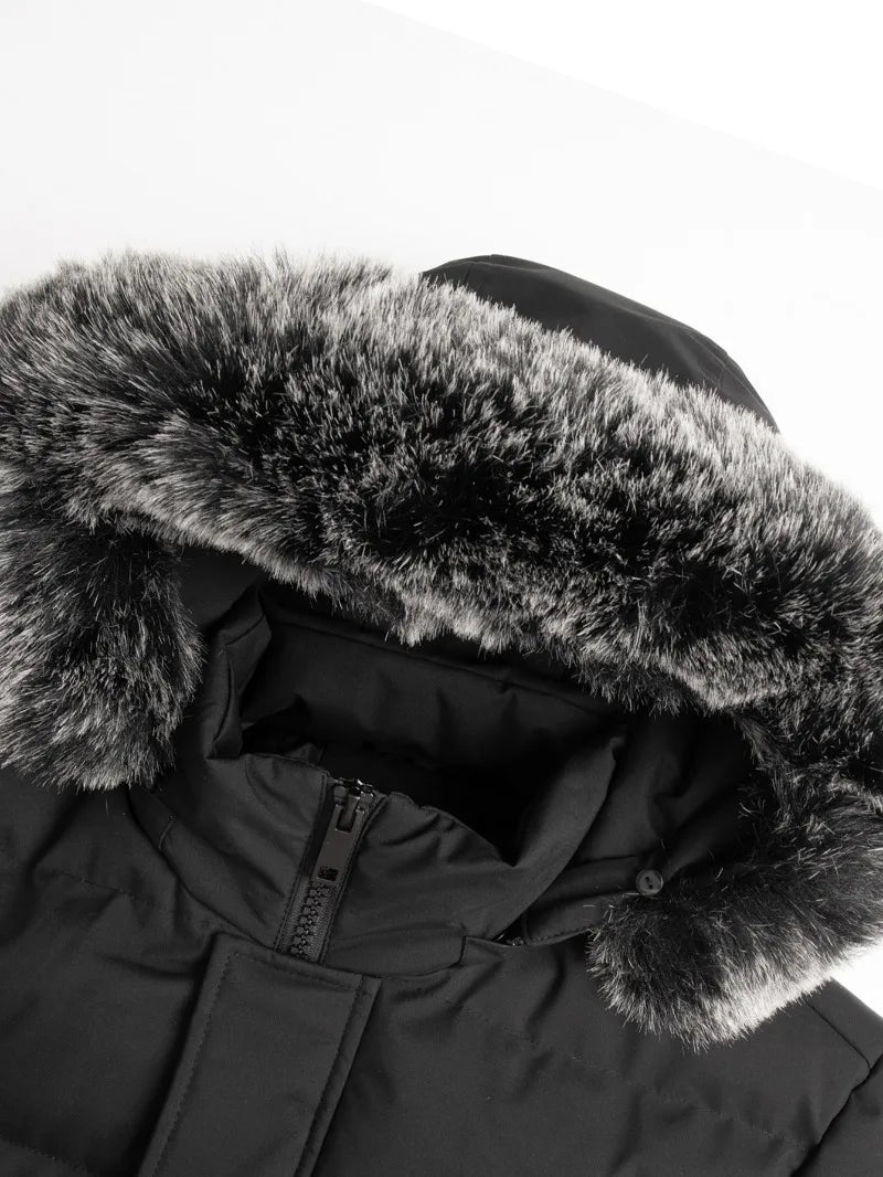 Winter Windproof Men's Faux Jacket Casual Polyester