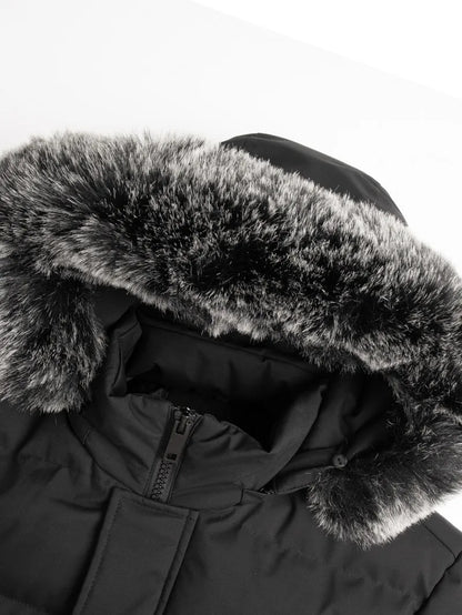 Winter Windproof Men's Faux Jacket Casual Polyester