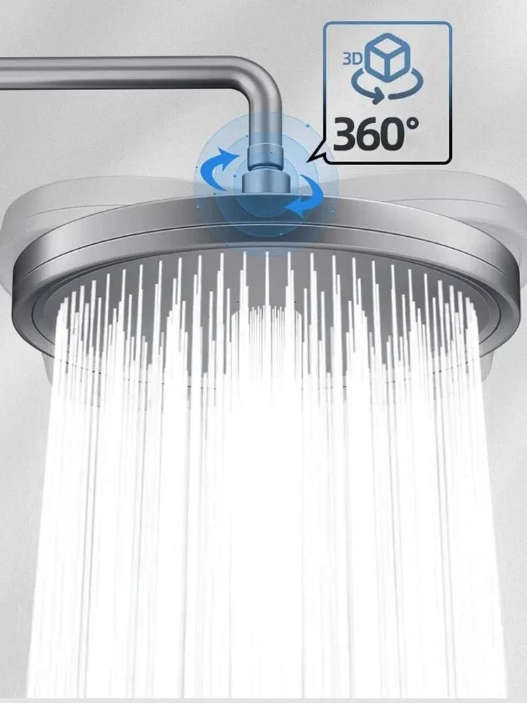 230mm Big Panel Showerhead 6 Mode Supercharge Rainfall Shower