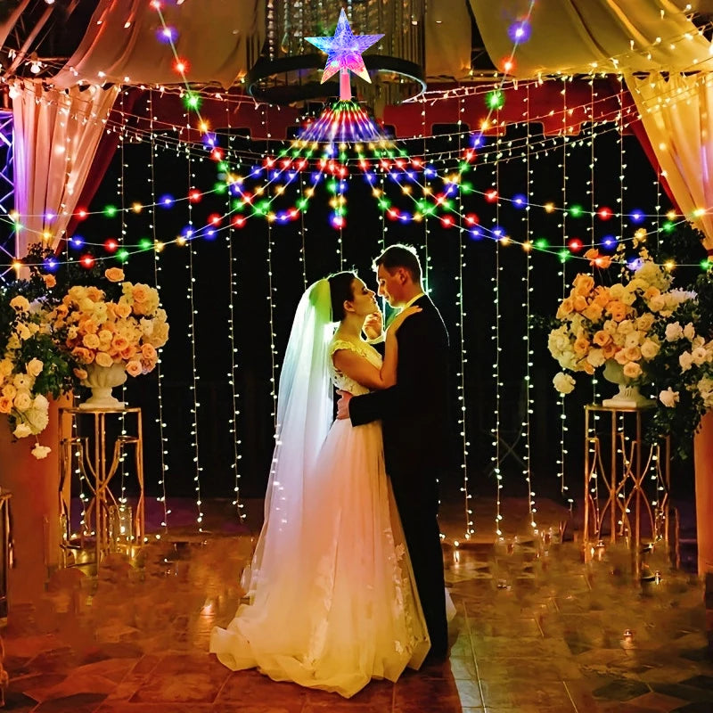 LED Outdoor Christmas Tree Decorations Lights USB 2/3M Waterproof