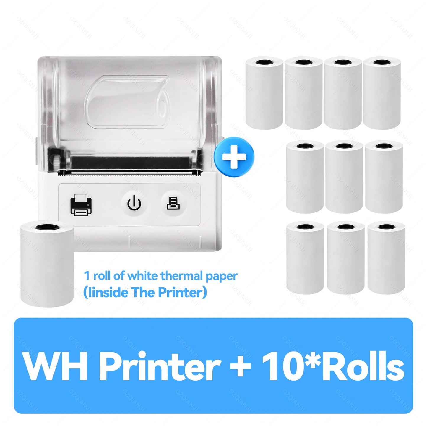 Mini Receipt Printer Mobile Portable Ticket Bill Wireless Bluetooth USB
