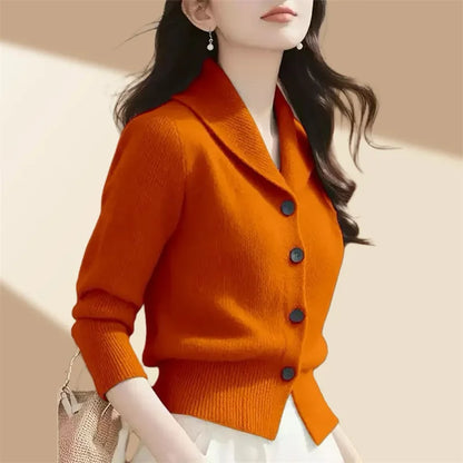 Fashion Minimalist Jacket Long Sleeved New Knitted