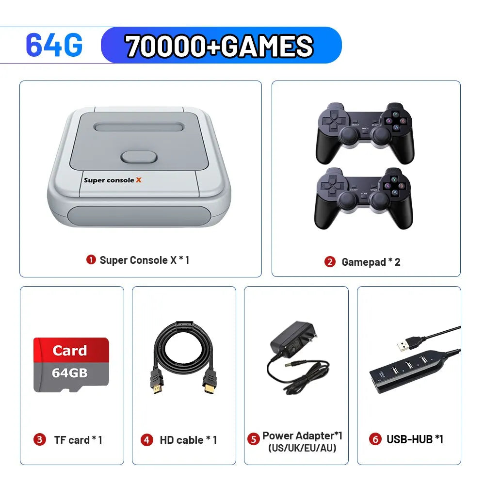 Game Box Super Console X Retro Video Game Console Support 90000 Games