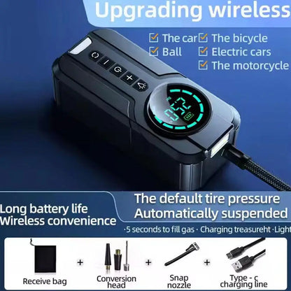 Car Mounted Air Pump Wireless Portable Intelligent Digital Display