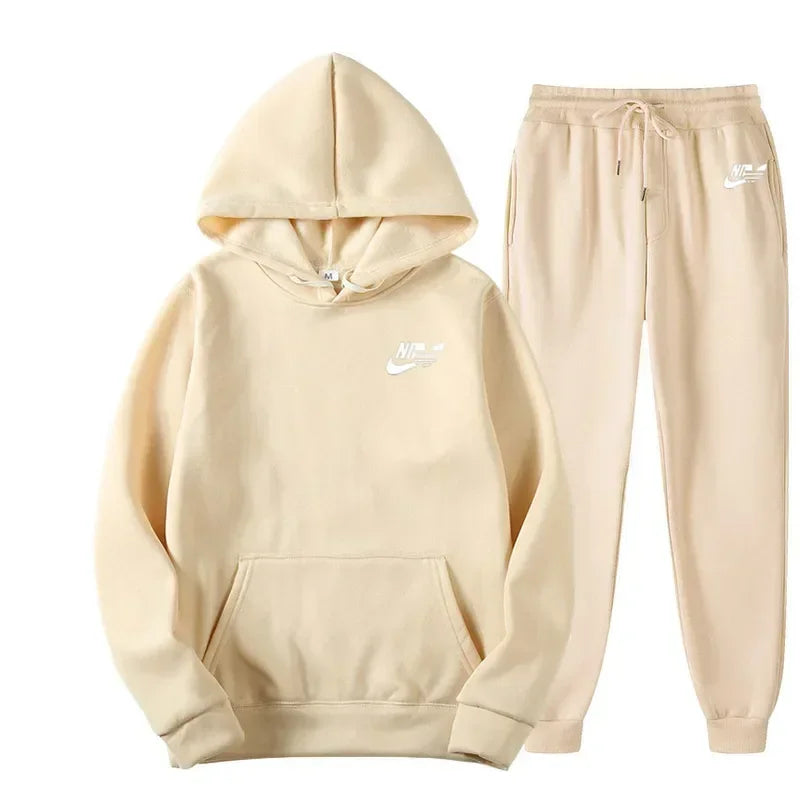 Spring Autumn Men Casual Two Piece Sets Sweatshirts