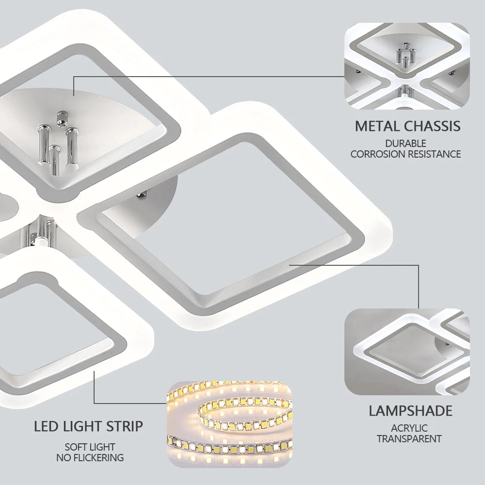 Light LED Ceiling Lamp Ceiling Chandelier