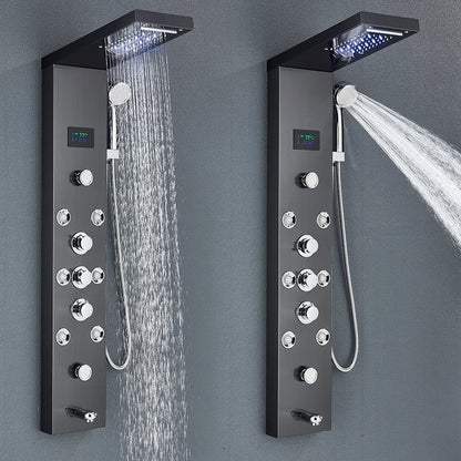 LED Shower Panel Tower System Rain Waterfall