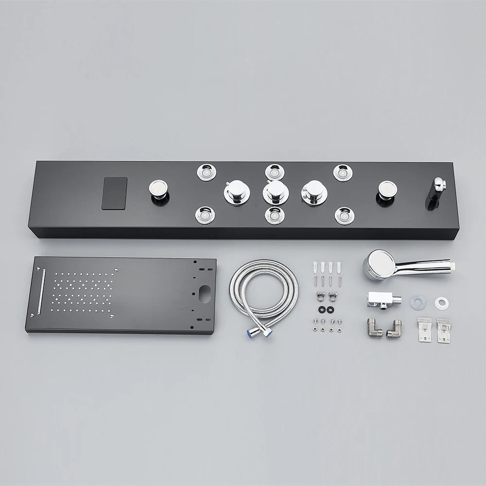 LED Shower Panel Tower System Rain Waterfall