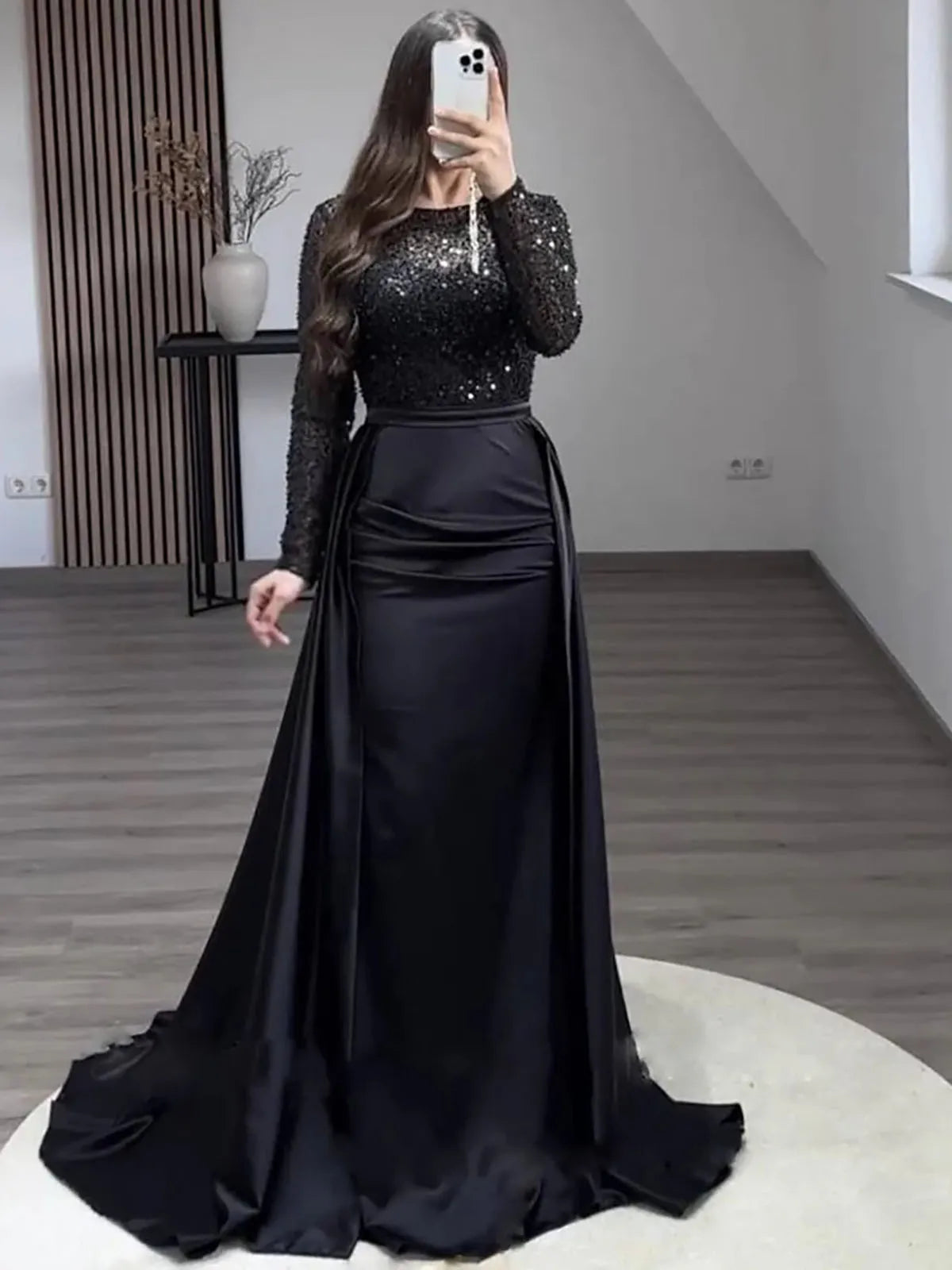 Women's Luxurious Sequins Evening Dress