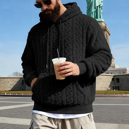 Cross-border loose men's winter retro warm double-sided