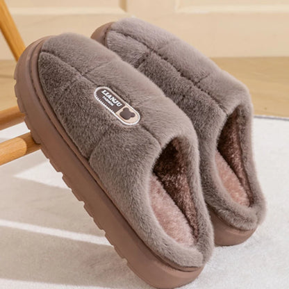 Big Size 50 51 Winter Slippers Women Men Thick