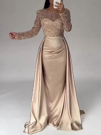 Women's Luxurious Sequins Evening Dress