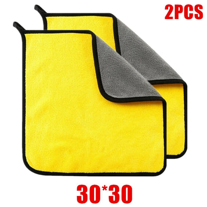 1/2/6pcs Microfiber Cleaning Towel Thicken Soft