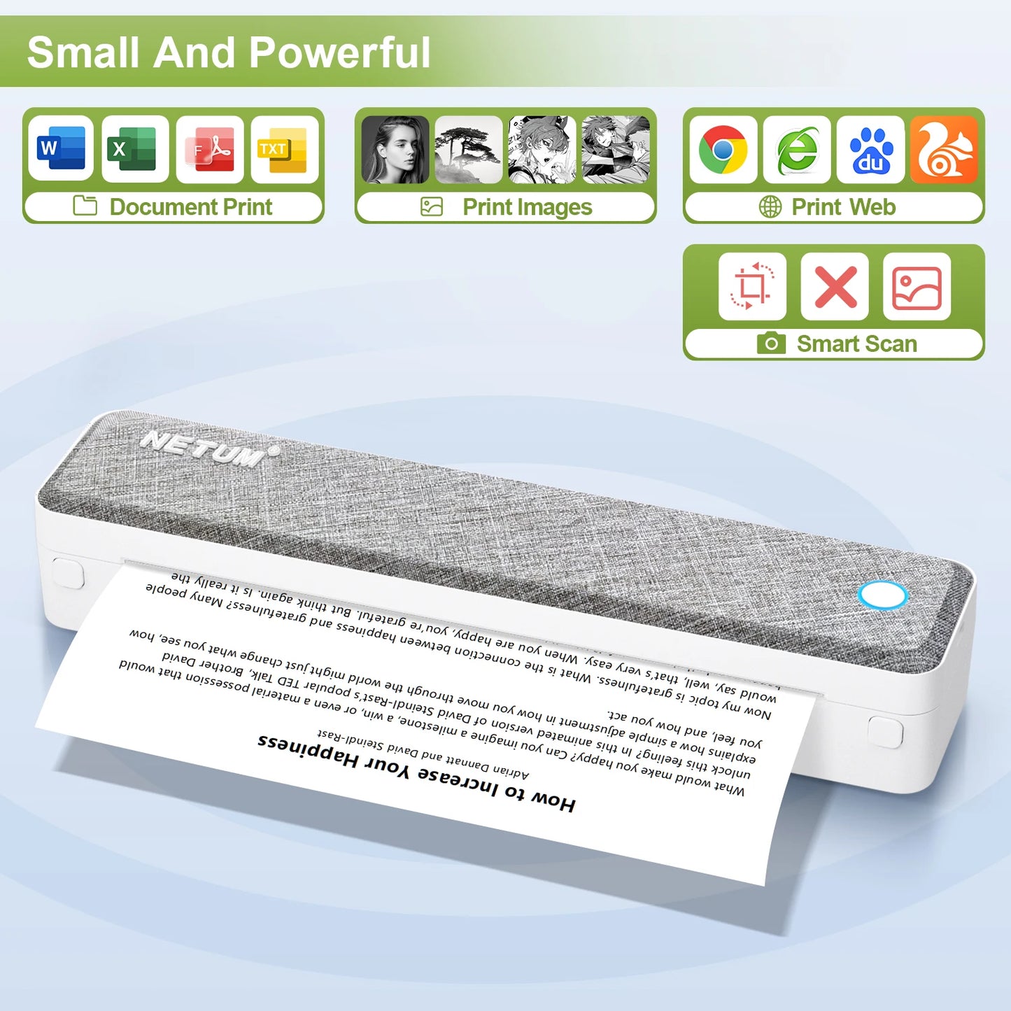 A4 Bluetooth Business Travel  Printer