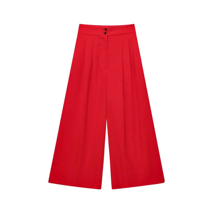 Fashion Women's Trouser Suits Sleeveless V-Neck