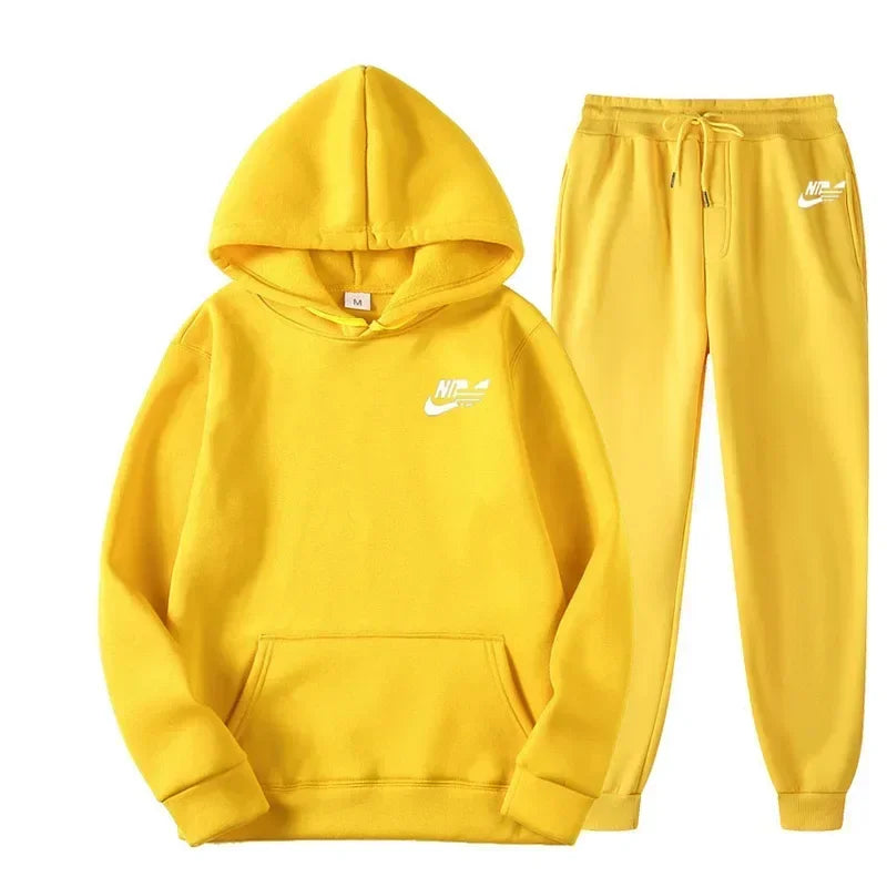 Spring Autumn Men Casual Two Piece Sets Sweatshirts