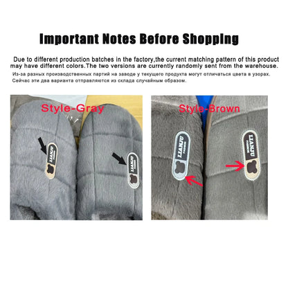 Big Size 50 51 Winter Slippers Women Men Thick