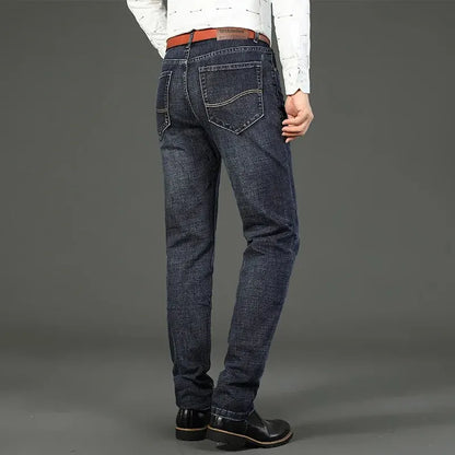 While New Business Men's Jeans fleece Casual
